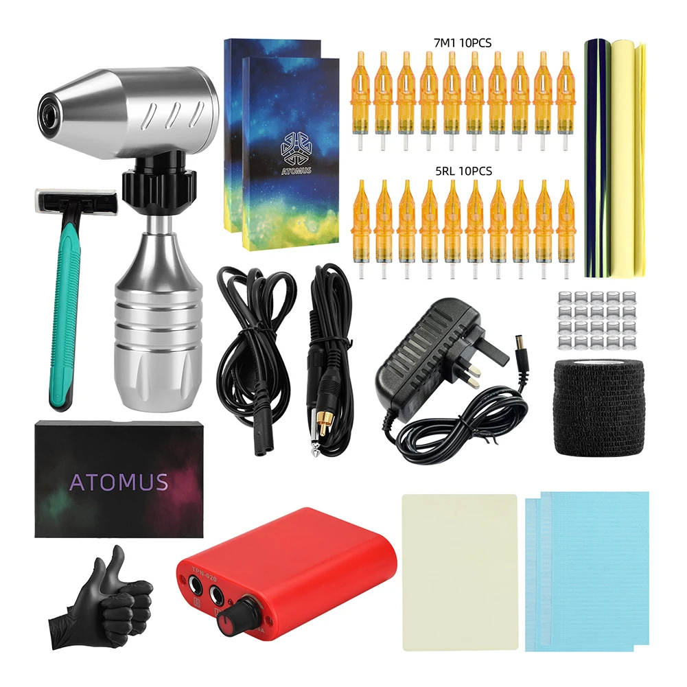 Complete Rotary Tattoo Machine Kit Swiss Motor Pen Permanent Makeup Tattoo Machine Sets with Cartridges Needles Tattoo Power
Complete Rotary Tattoo Machine Kit Swiss Motor Pen Permanent Makeup Tattoo Machine Sets with Cartridges Needles Tattoo Power