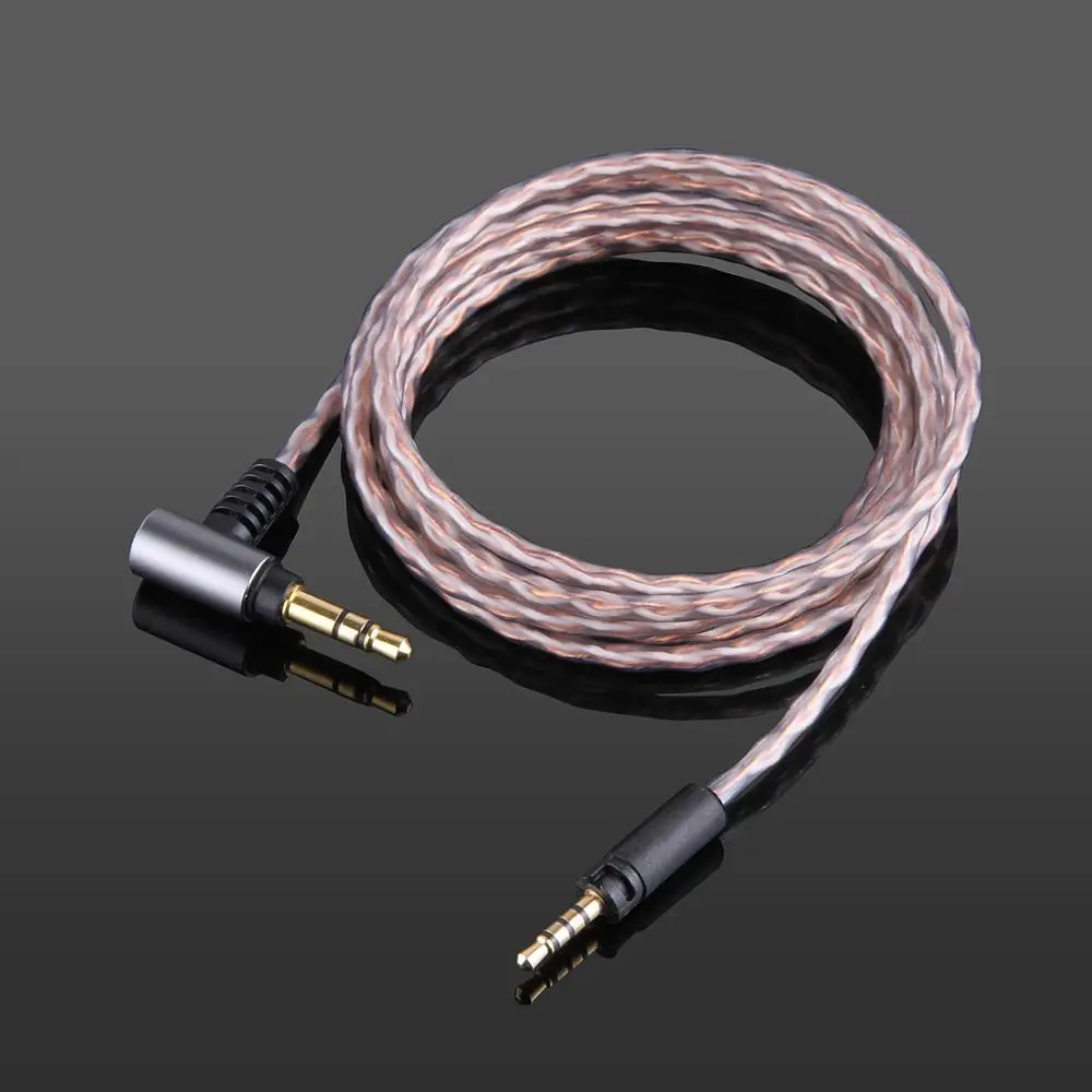 

3,5 мм 4 ядра оплетка OCC аудио кабель для Sennheiser Impulse 1,0 2,0 3,0 HD1 накладные беспроводные наушники-вкладыши