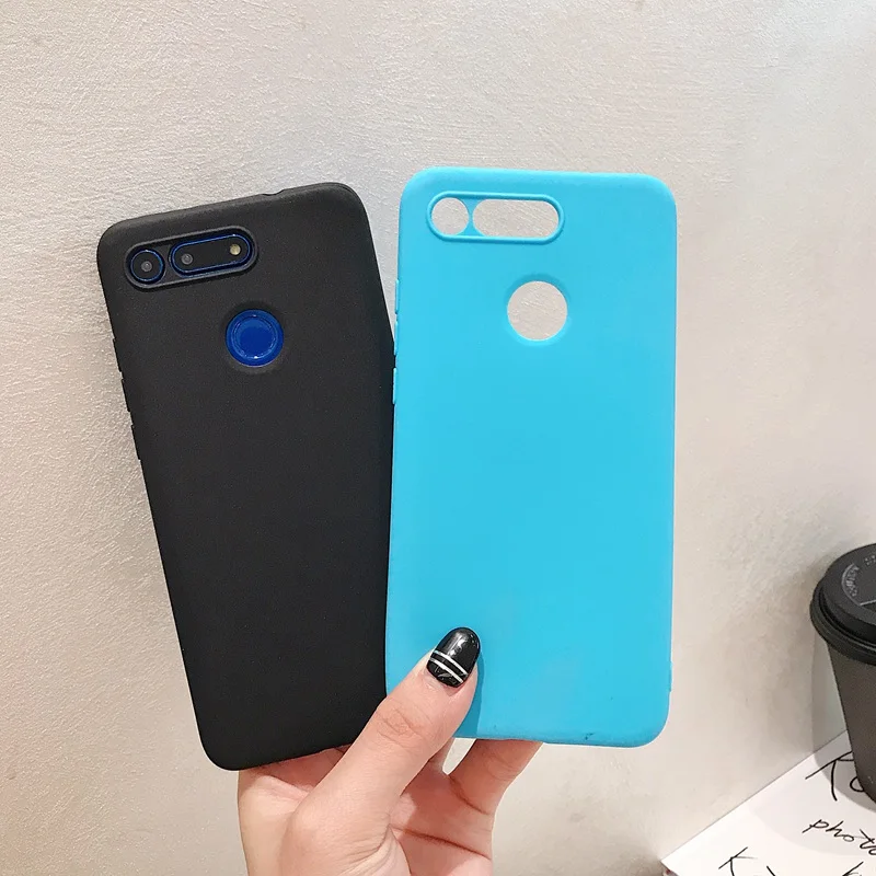 Чехол для телефона Huawei Y6 7 8 9 7prime 2018 Y7 2017 9prime 2019 разноцветный мягкий пластиковый