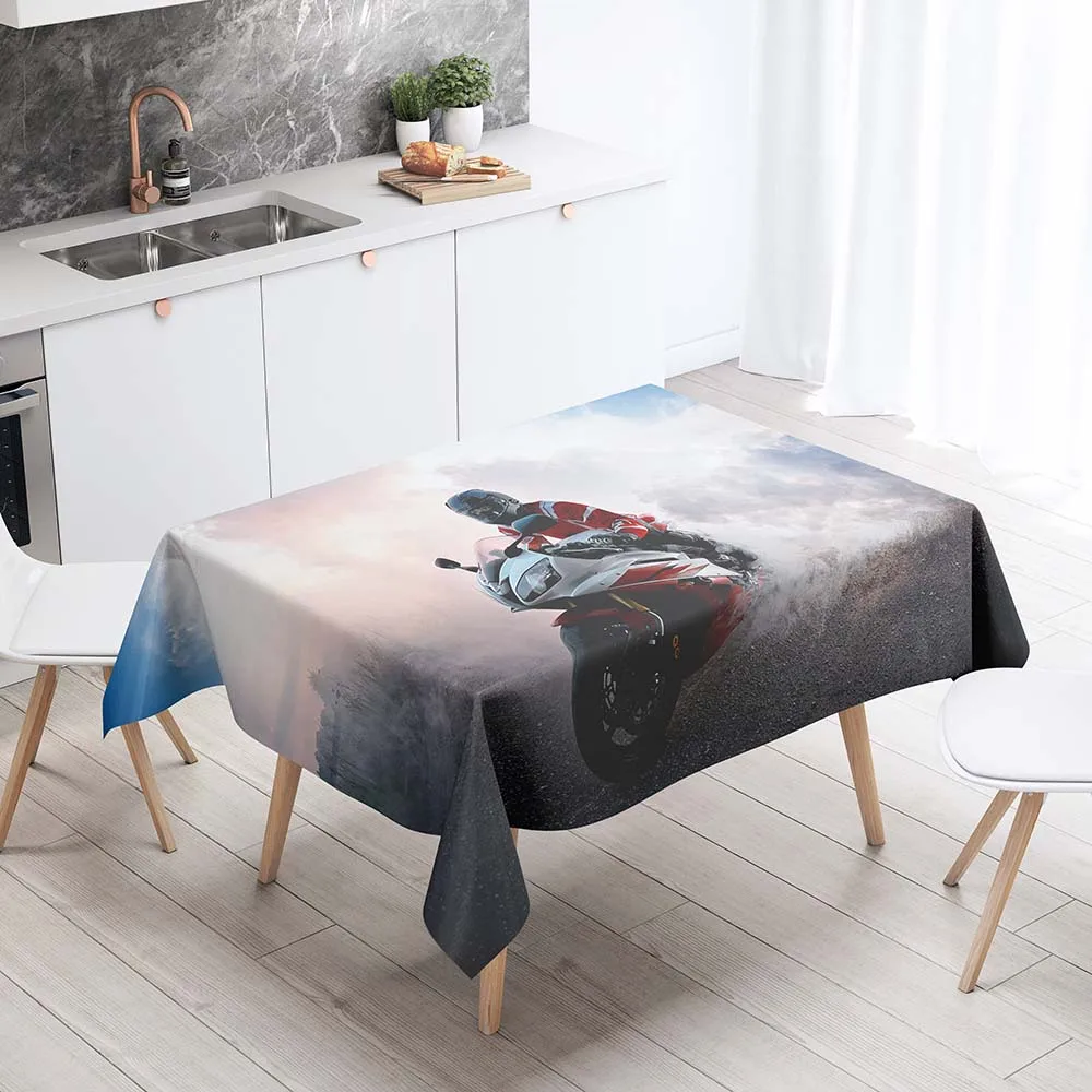 Rectangular Tablecloths Decorative Table Cover 3D Printing Handsome Motorcycle Dining Table Cloth
Rectangular Tablecloths Decorative Table Cover 3D Printing Handsome Motorcycle Dining Table Cloth