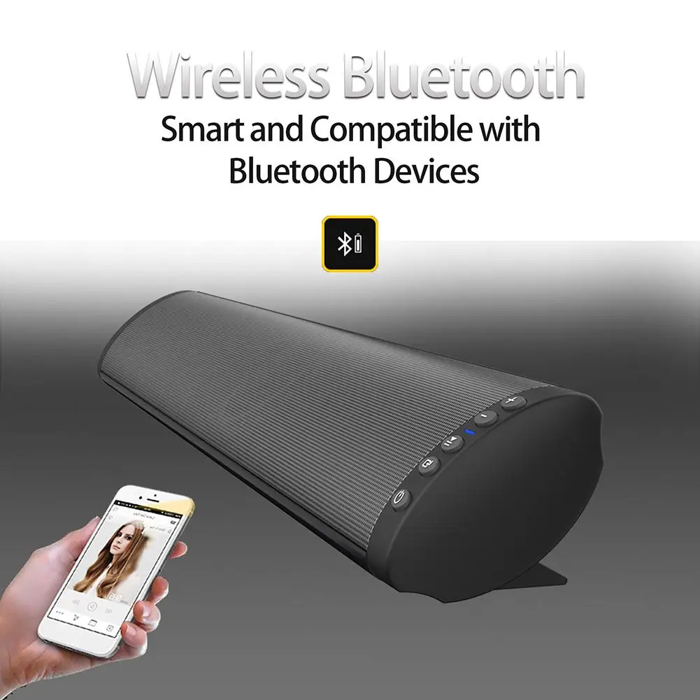 Wireless Bluetooth Soundbar Wall-Mount TV Music Speaker Sound Bar Supports TF Remote Control Wireless Playing For Home Theater
Wireless Bluetooth Soundbar Wall-Mount TV Music Speaker Sound Bar Supports TF Remote Control Wireless Playing For Home Theater