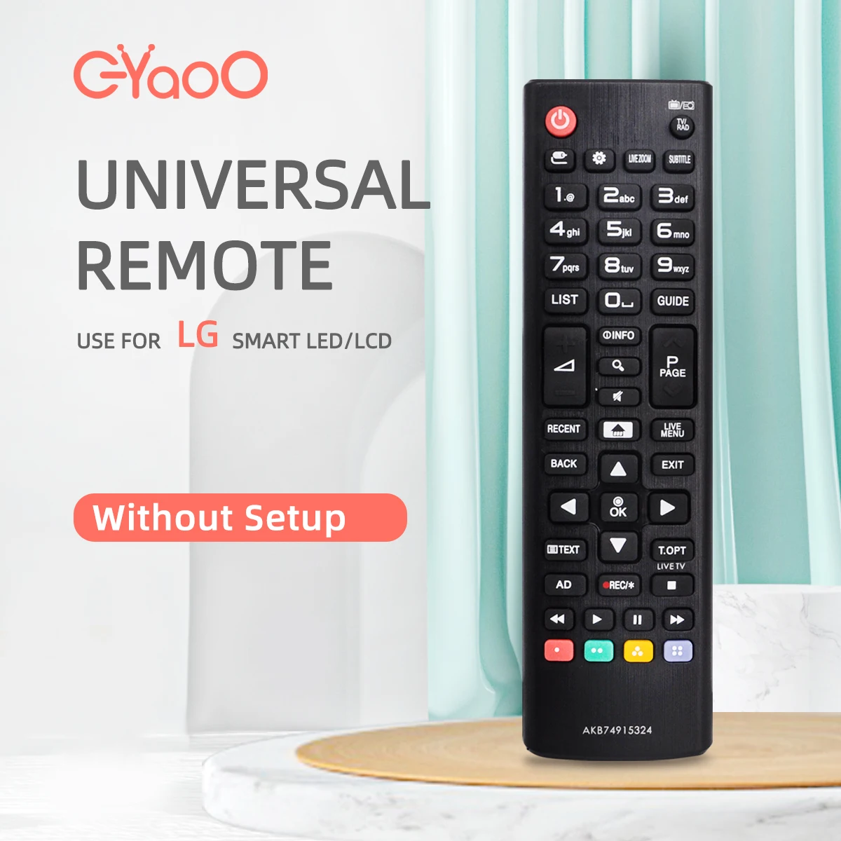 Remote Control Wireless Replacement 433MHz for LG AKB74915324 Smart TV LED LCD TV Controller
Remote Control Wireless Replacement 433MHz for LG AKB74915324 Smart TV LED LCD TV Controller