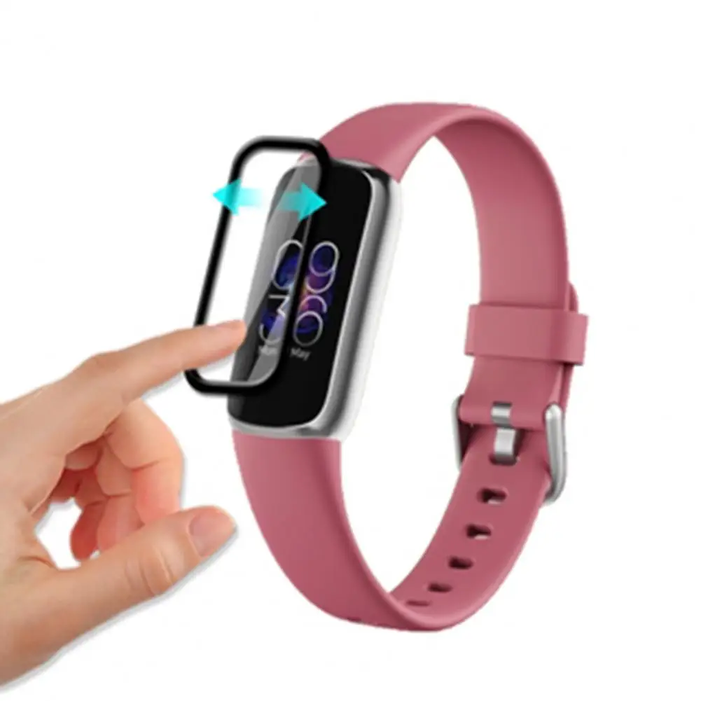 

2Pcs Protective Film Anti-scratch High Clarity Resilient Smart Watch Full Coverage Screen Film Cover for Fitbit-Luxe