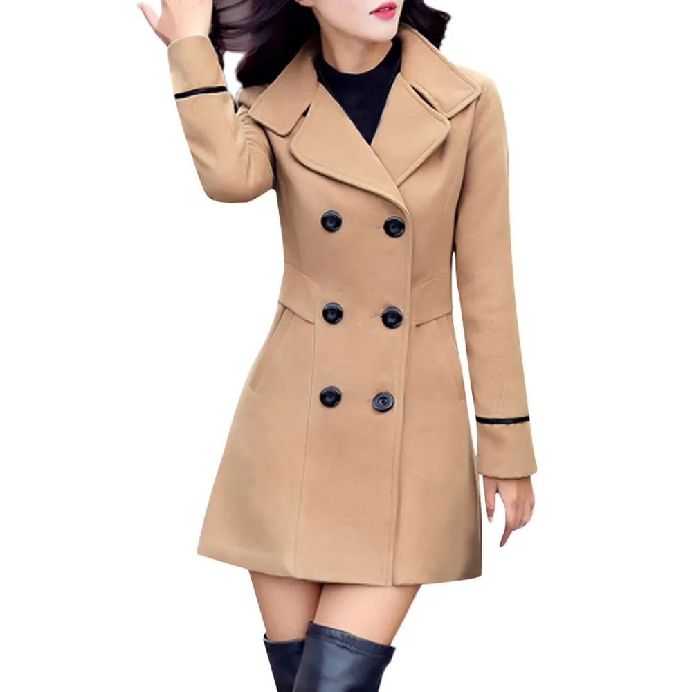 Elegant Jacket Breasted Sleeve Women Work Fashion Office Wool Double Long Coat Women's Coat Jacket
Elegant Jacket Breasted Sleeve Women Work Fashion Office Wool Double Long Coat Women's Coat Jacket