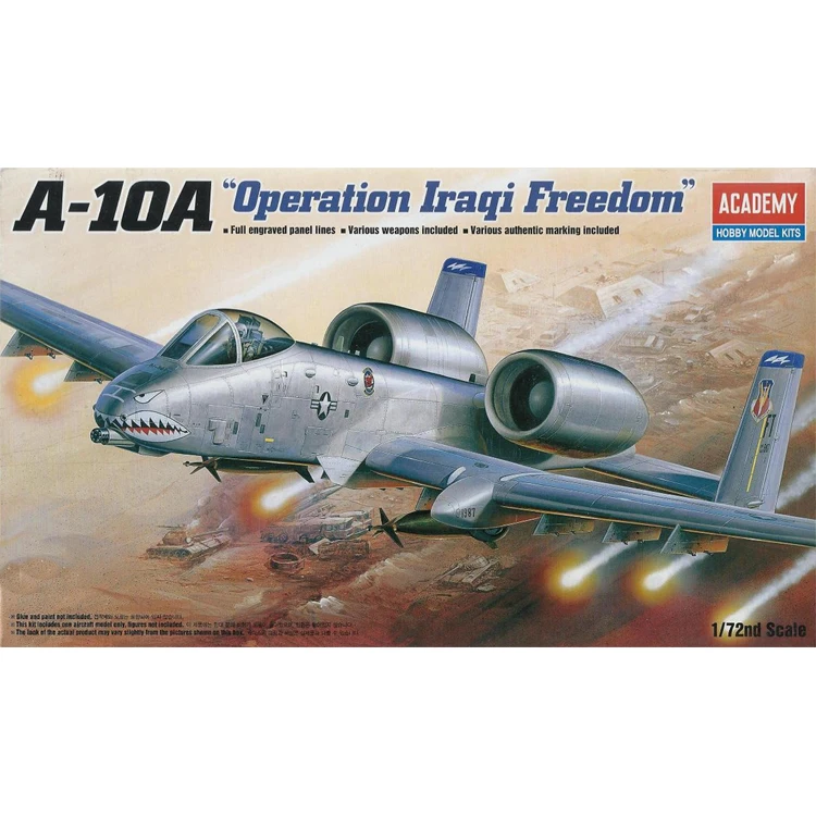 Assembled Model 1/72 American A-10A Lightning Attack Aircraft 12402 Military Assembly Model Decoration Collection
Assembled Model 1/72 American A-10A Lightning Attack Aircraft 12402 Military Assembly Model Decoration Collection
