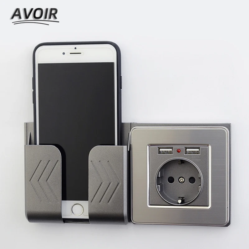 Avoir Luxury Stainless Steel Panel Power Outlet 16A EU Standard Power Outlet With 2100mA Dual USB Charger Port for Mobile
Avoir Luxury Stainless Steel Panel Power Outlet 16A EU Standard Power Outlet With 2100mA Dual USB Charger Port for Mobile