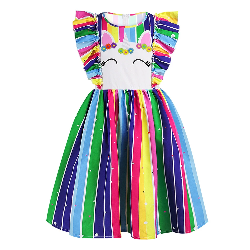 Unicorn Cosplay Girls Princess Dress Thin Style Summer Casual Rainbow Unicorn Girls Dress Fantasy Party Baby Girl Dresses
Unicorn Cosplay Girls Princess Dress Thin Style Summer Casual Rainbow Unicorn Girls Dress Fantasy Party Baby Girl Dresses