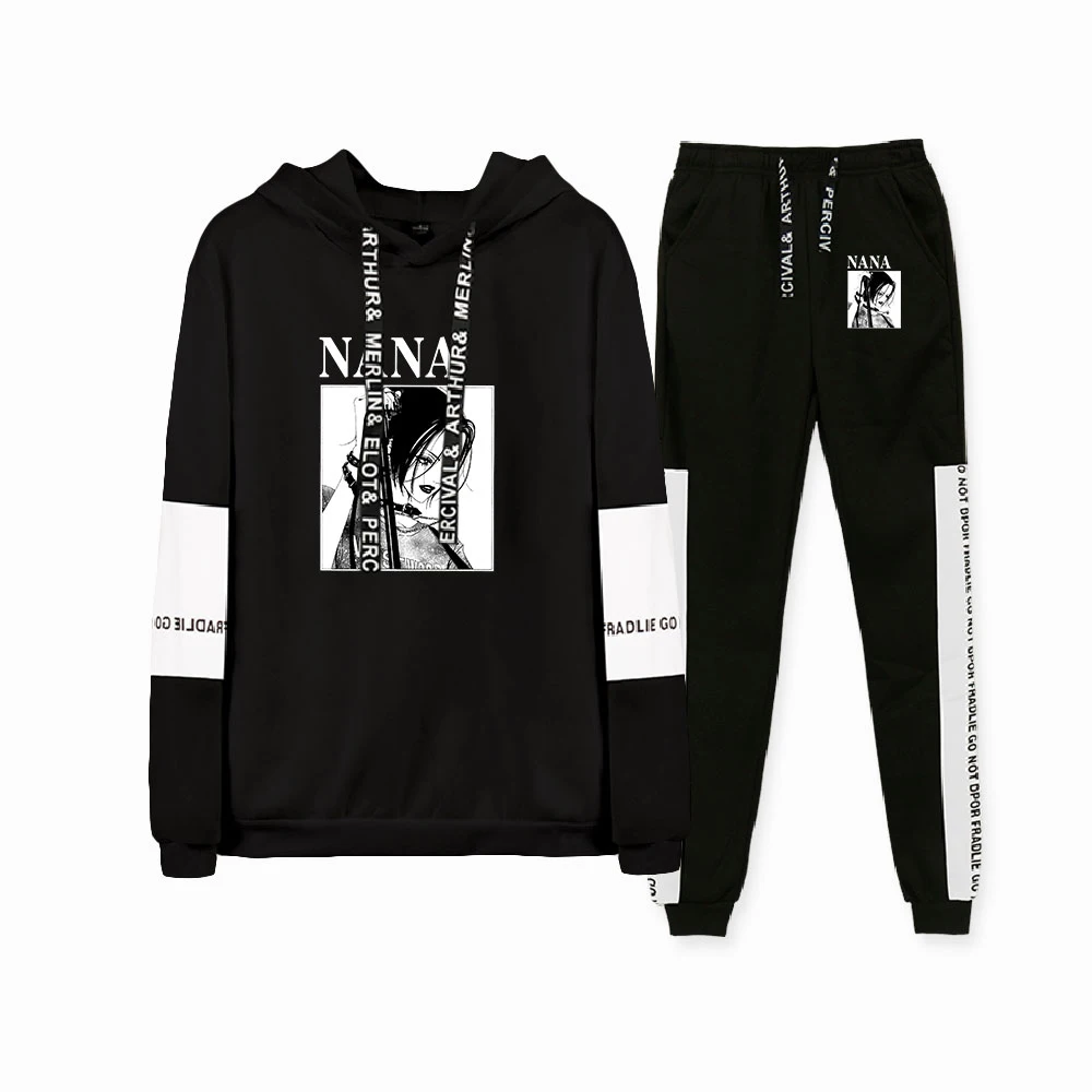Nana Anime Fashion Casual Women Pullovers suit Two pieces sets Girl hoodies sweatshirt Pants suits Lady Street style
Nana Anime Fashion Casual Women Pullovers suit Two pieces sets Girl hoodies sweatshirt Pants suits Lady Street style