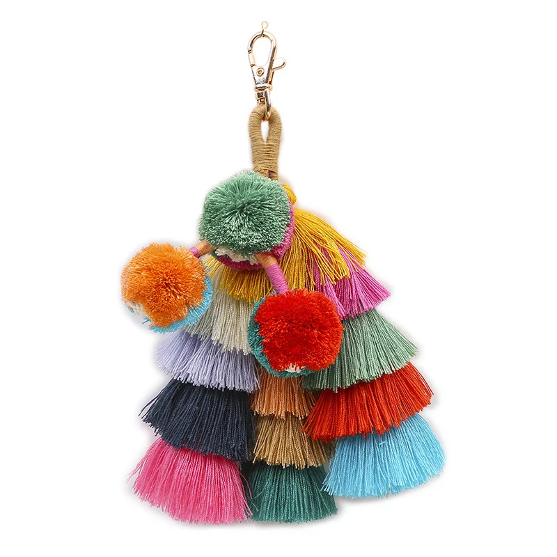 Fashion Original DIY Accessories Handmade Cotton Thread Tassel Pendant European And American National Bag Handbag Key Chain
Fashion Original DIY Accessories Handmade Cotton Thread Tassel Pendant European And American National Bag Handbag Key Chain