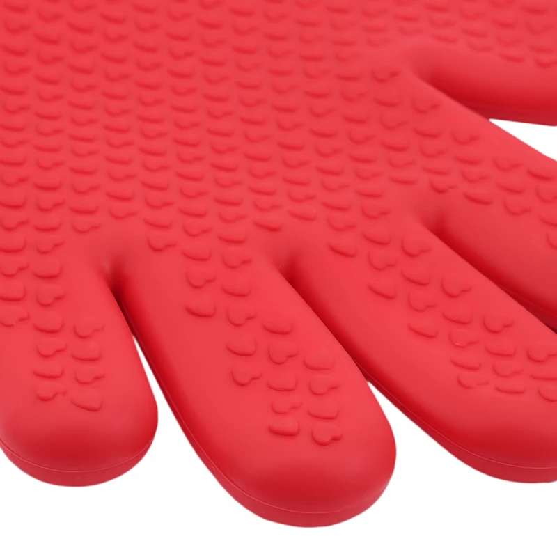 Heat Resistant Baking Gloves Solid Color Kitchen Oven Gloves Practical Silicone Thick Grill Waterproof Cooking Gloves
Heat Resistant Baking Gloves Solid Color Kitchen Oven Gloves Practical Silicone Thick Grill Waterproof Cooking Gloves