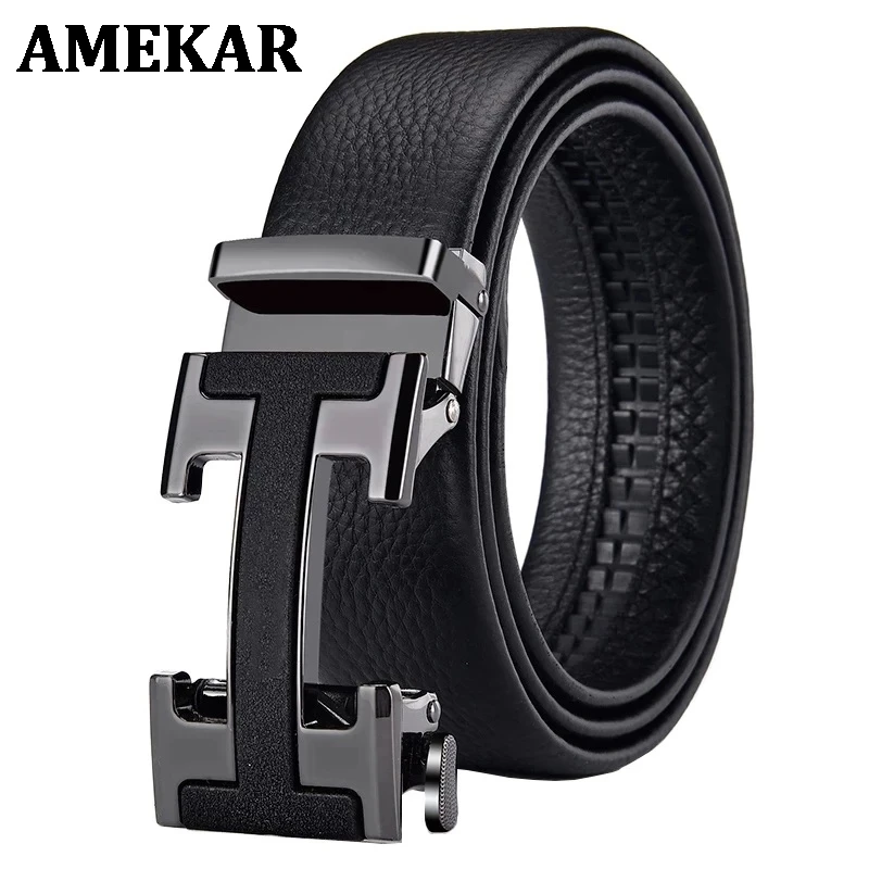 2021 Models Brand High Quality Leather Automatic Buckle Top Layer Belt Pure Men's Business Pants Belt H-Shaped Belt Buckle
2021 Models Brand High Quality Leather Automatic Buckle Top Layer Belt Pure Men's Business Pants Belt H-Shaped Belt Buckle