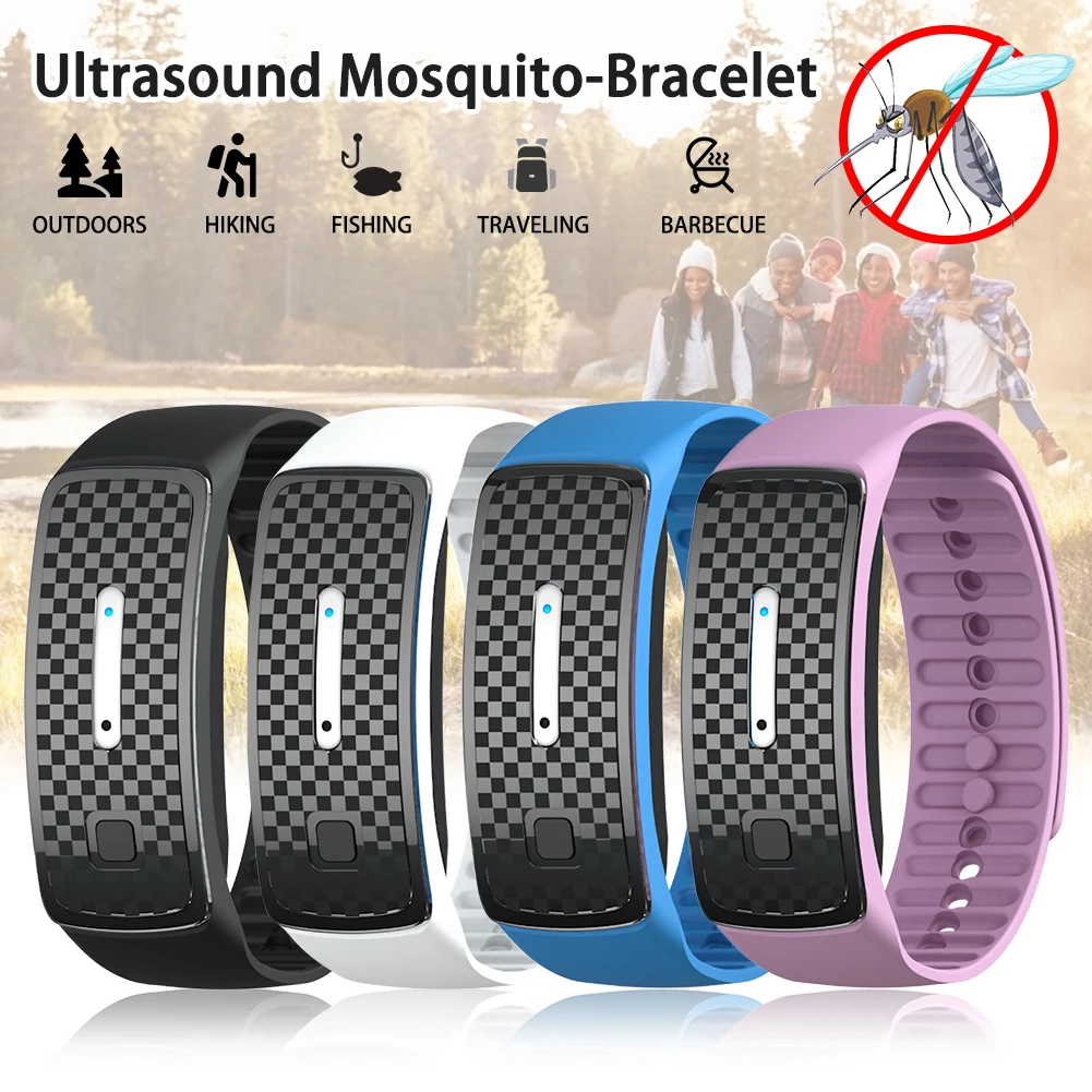 

Ultrasound Mosquito Repellent Bracelet Anti Insect Wrist Band Bug RepellerChild Pest Insect Drive Wristband Anti Mosquito Killer