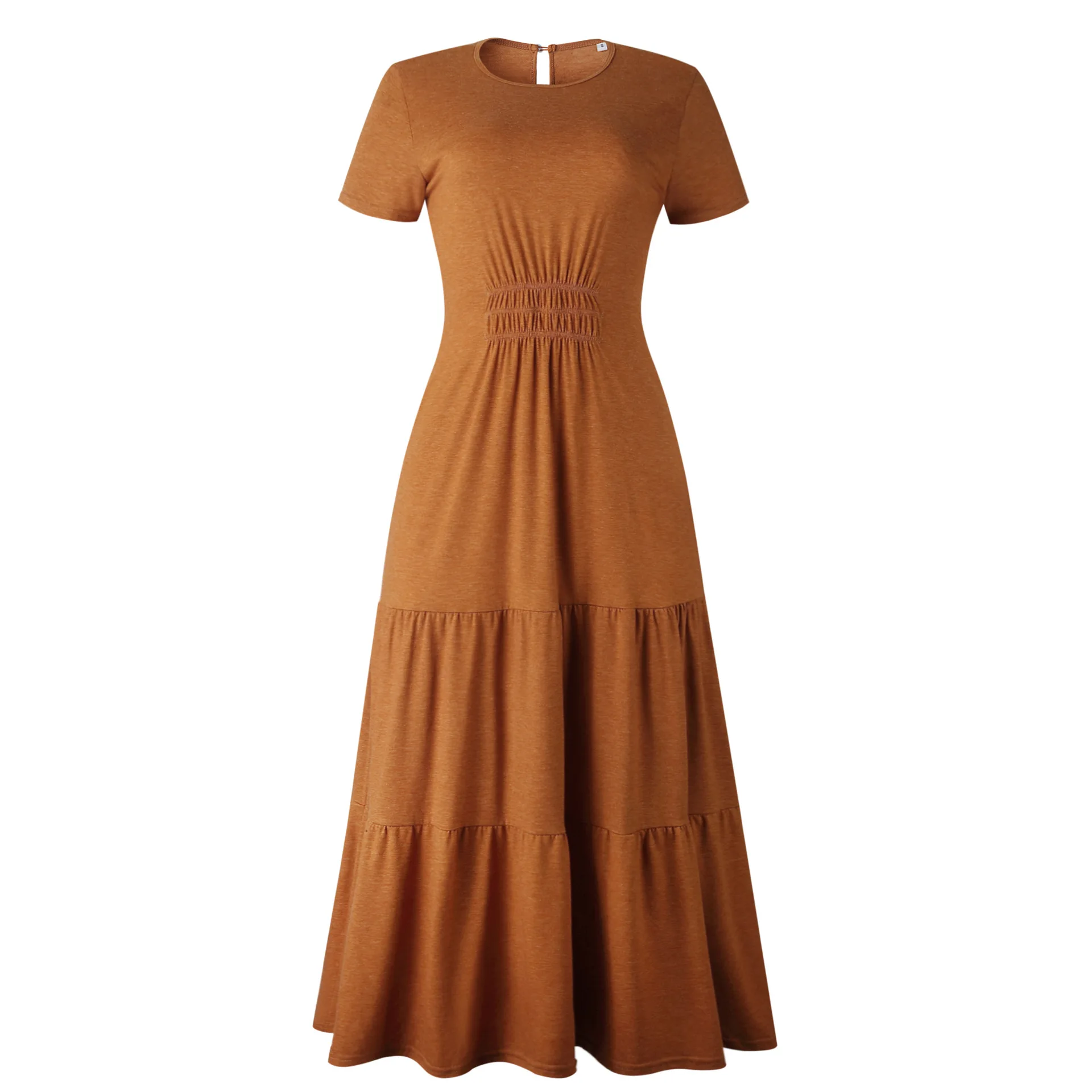 Casual Maxi Dress Women Elegant O Neck Short Sleeve Long Dress Summer Solid Draped High Waist Ruffle Party Dresses Robe Vestidos
Casual Maxi Dress Women Elegant O Neck Short Sleeve Long Dress Summer Solid Draped High Waist Ruffle Party Dresses Robe Vestidos