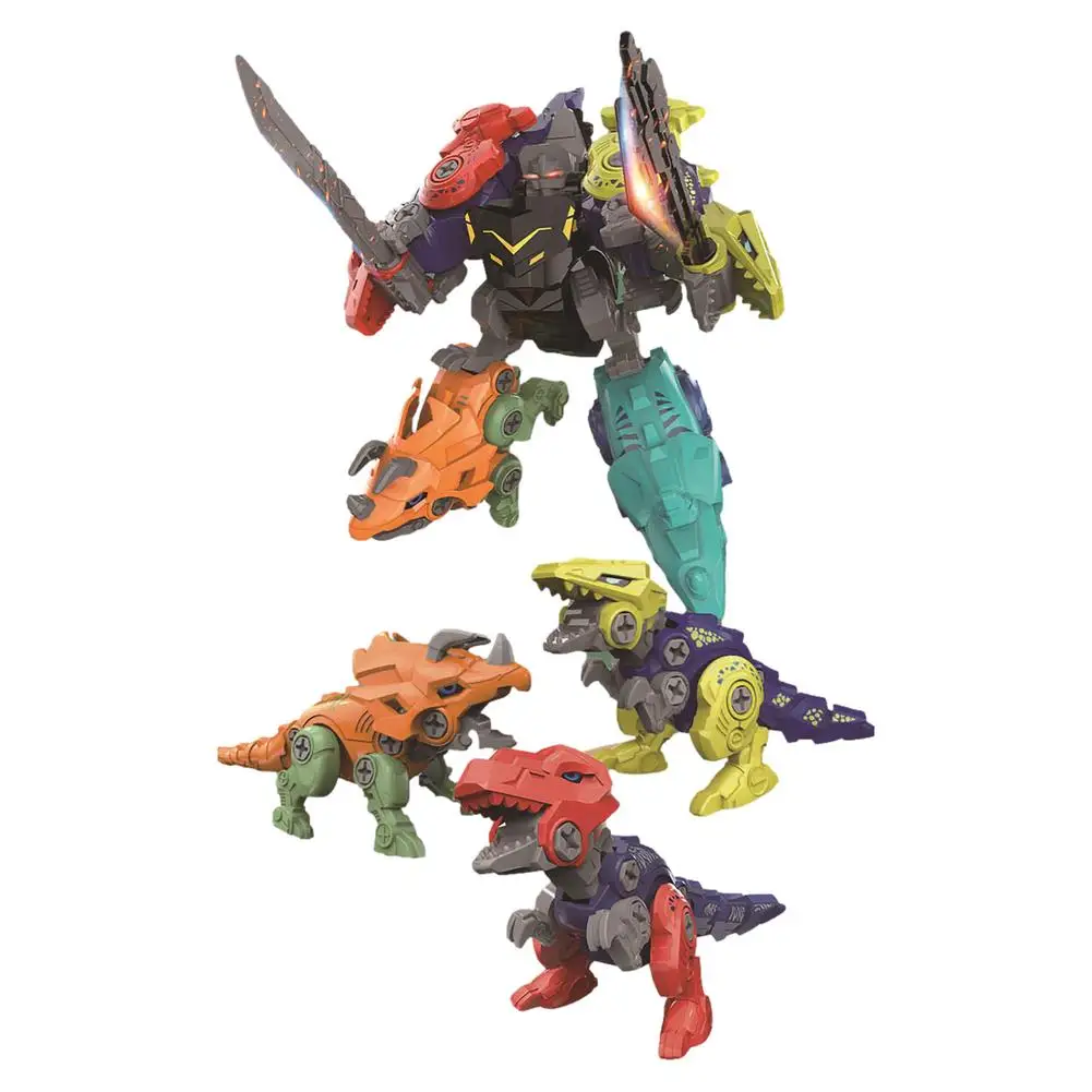5pcs Children's Dinosaur Construction Boy Toy Set Educational Designer Model Screwdriver Disassembly Assembly Puzzle Toy For Kid
5pcs Children's Dinosaur Construction Boy Toy Set Educational Designer Model Screwdriver Disassembly Assembly Puzzle Toy For Kid