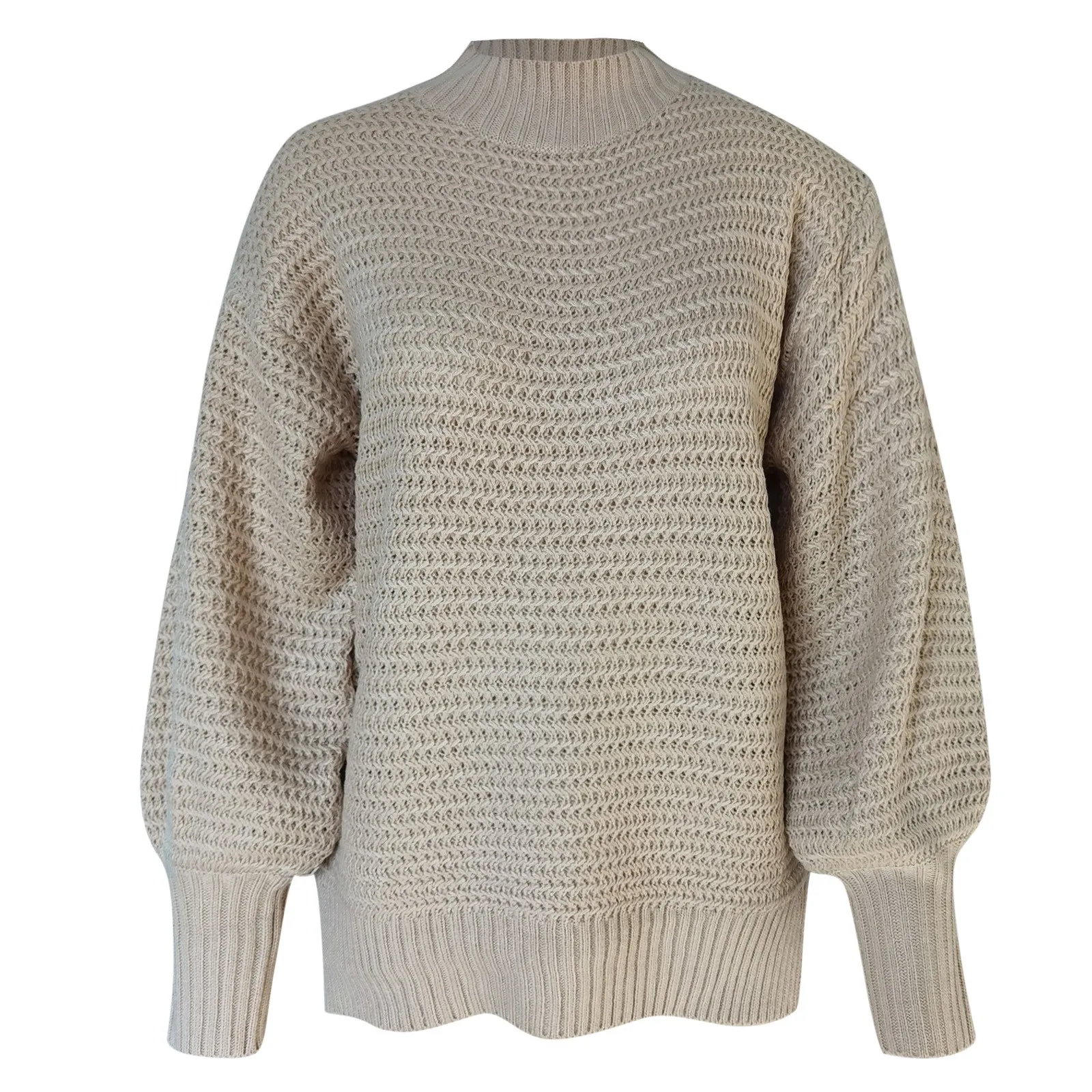 Women O-neck Loose Casual Solid Stitching Long-sleeved Knitted Sweater Female Cardigan Loose Streetwear Soft Warm Pull Femme
Women O-neck Loose Casual Solid Stitching Long-sleeved Knitted Sweater Female Cardigan Loose Streetwear Soft Warm Pull Femme