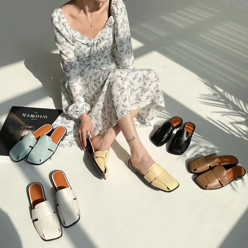 Shoes Slippers Flat Square heel Cover Toe Luxury Slides Slipers Women Low Block Designer 2021 PU Basic Rome Fashion Rubber 
Shoes Slippers Flat Square heel Cover Toe Luxury Slides Slipers Women Low Block Designer 2021 PU Basic Rome Fashion Rubber