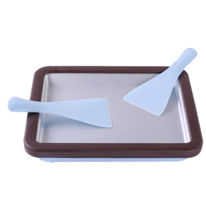 Rolled Ice Cream Maker, Rectangle Anti Griddle Pan with 2 Spatulas for Healthy Homemade Rolled Ice Cream, Easy to Use Instant Ic
Rolled Ice Cream Maker, Rectangle Anti Griddle Pan with 2 Spatulas for Healthy Homemade Rolled Ice Cream, Easy to Use Instant Ic