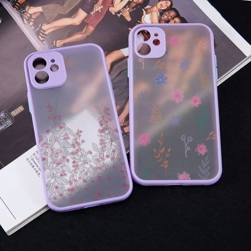 Flower Plant Floral Painting Phone Case Purple Color Matte Transparent For iPhone 13 12 Mini 11 Pro X XR XS Max 7 8 Plus Shell
Flower Plant Floral Painting Phone Case Purple Color Matte Transparent For iPhone 13 12 Mini 11 Pro X XR XS Max 7 8 Plus Shell