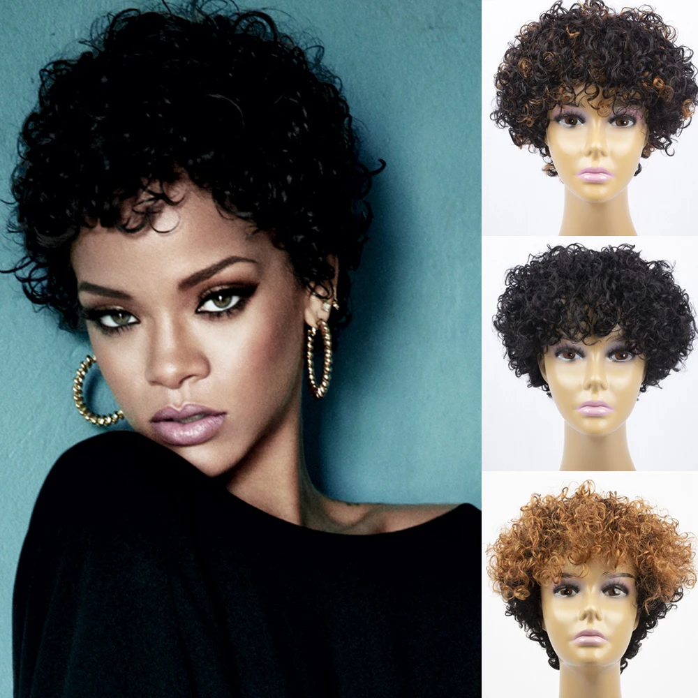 Pixie Cut Wig For Black Women Jerry Curly Human Hair Wigs Peruvian Hair Wig 150% Density Remy Short Wig Curly No Lace Wigs
Pixie Cut Wig For Black Women Jerry Curly Human Hair Wigs Peruvian Hair Wig 150% Density Remy Short Wig Curly No Lace Wigs