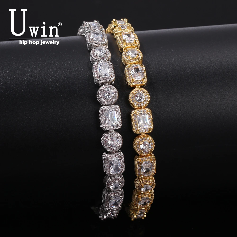 Uwin круглые и квадратные CZ браслет 8 мм Роскошные Micro Pave Цирконий Mix Bling Шарм Для мужчин браслеты для хип-хопа, ювелирные изделия
Uwin круглые и квадратные CZ браслет 8 мм Роскошные Micro Pave Цирконий Mix Bling Шарм Для мужчин браслеты для хип-хопа, ювелирные изделия
