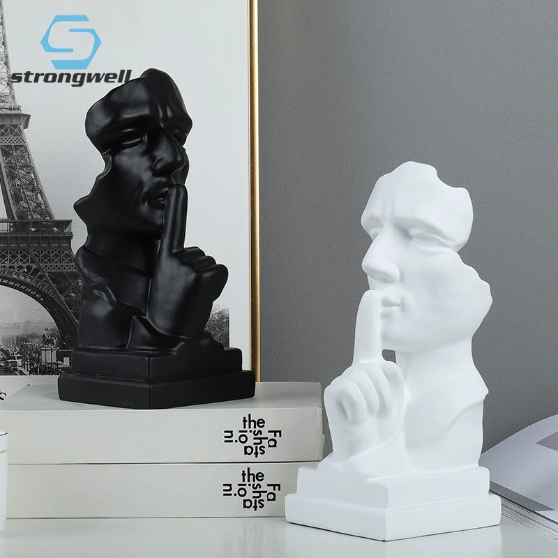 Strongwell Living Room TV Cabinet Decoration Silence Figure Sculpture Resin Figurines Home Office Decoration Handicraft Gifts
Strongwell Living Room TV Cabinet Decoration Silence Figure Sculpture Resin Figurines Home Office Decoration Handicraft Gifts