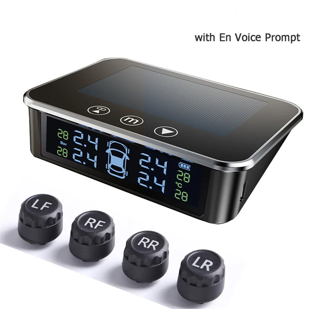 Solar Power TPMS Smart Car Tire Pressure Monitoring System Digital Auto Security Alarm Tire Pressure Sensor
Solar Power TPMS Smart Car Tire Pressure Monitoring System Digital Auto Security Alarm Tire Pressure Sensor