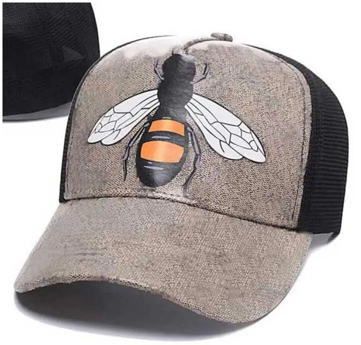 

2021 Designer Mens Baseball Caps Brand Tiger Head Hats Bee Snake Bone Men Women casquette Sun Casual Hat Gorras Mesh Caps