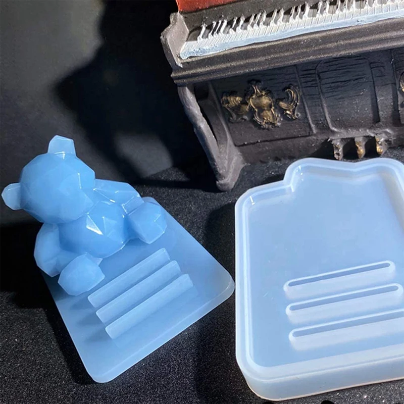 Mobile Phone Stand Resin Mold with Bear Shape Resin Mould Silicone Epoxy Resin Cell Phone Holder Bracket Resin Mold Kit 
Mobile Phone Stand Resin Mold with Bear Shape Resin Mould Silicone Epoxy Resin Cell Phone Holder Bracket Resin Mold Kit