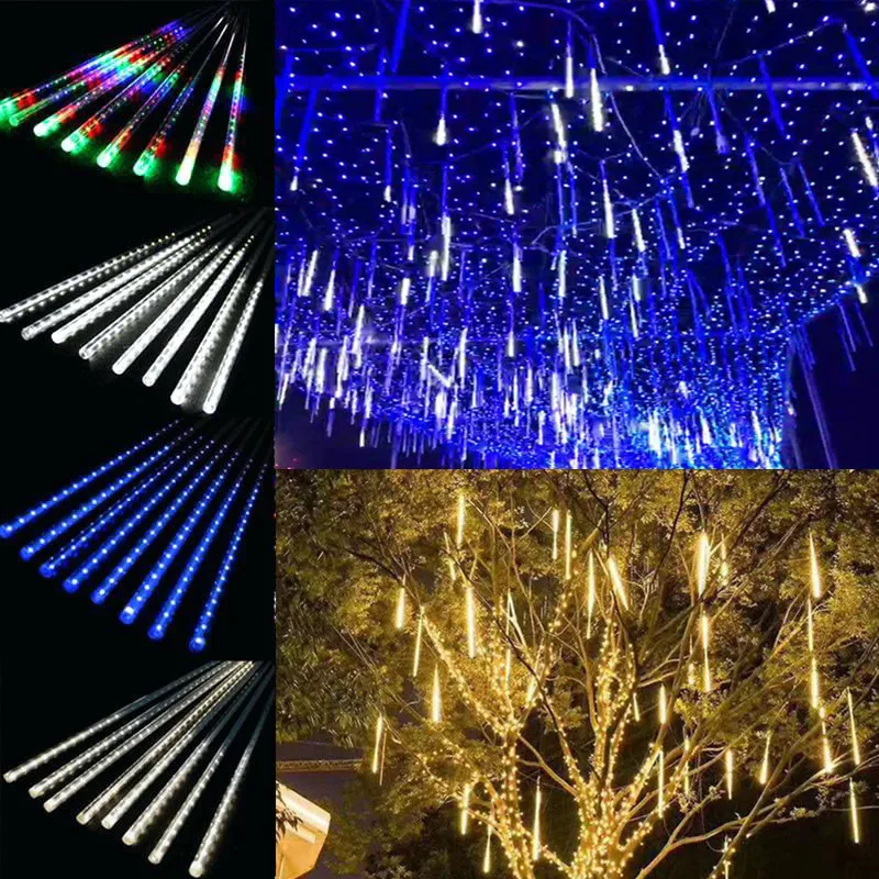 Christmas Lights 30/50CM 8 Tube LED Meteor Shower String Lights Festoon Waterproof Street Garland New Year Christmas Tree Decor
Christmas Lights 30/50CM 8 Tube LED Meteor Shower String Lights Festoon Waterproof Street Garland New Year Christmas Tree Decor