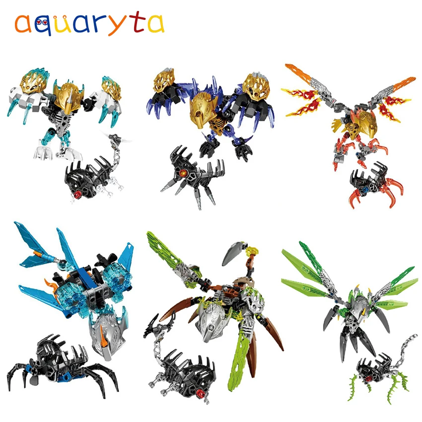 Aquaryta BIONICLE 6 set Uxar Creature of Jungle Building Blocks Toys 609-1 Compatible with 71300 71301 71302 71303 71304 71305
Aquaryta BIONICLE 6 set Uxar Creature of Jungle Building Blocks Toys 609-1 Compatible with 71300 71301 71302 71303 71304 71305
