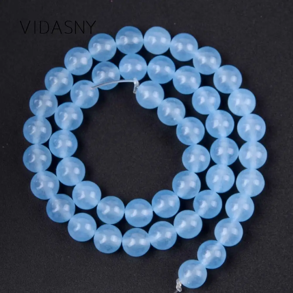 Natural Gem Light Blue Jades Round Stone Beads For Needlework Jewelry Making 4mm-12mm Loose Beads Diy Bracelet Necklace 15''
Natural Gem Light Blue Jades Round Stone Beads For Needlework Jewelry Making 4mm-12mm Loose Beads Diy Bracelet Necklace 15''
