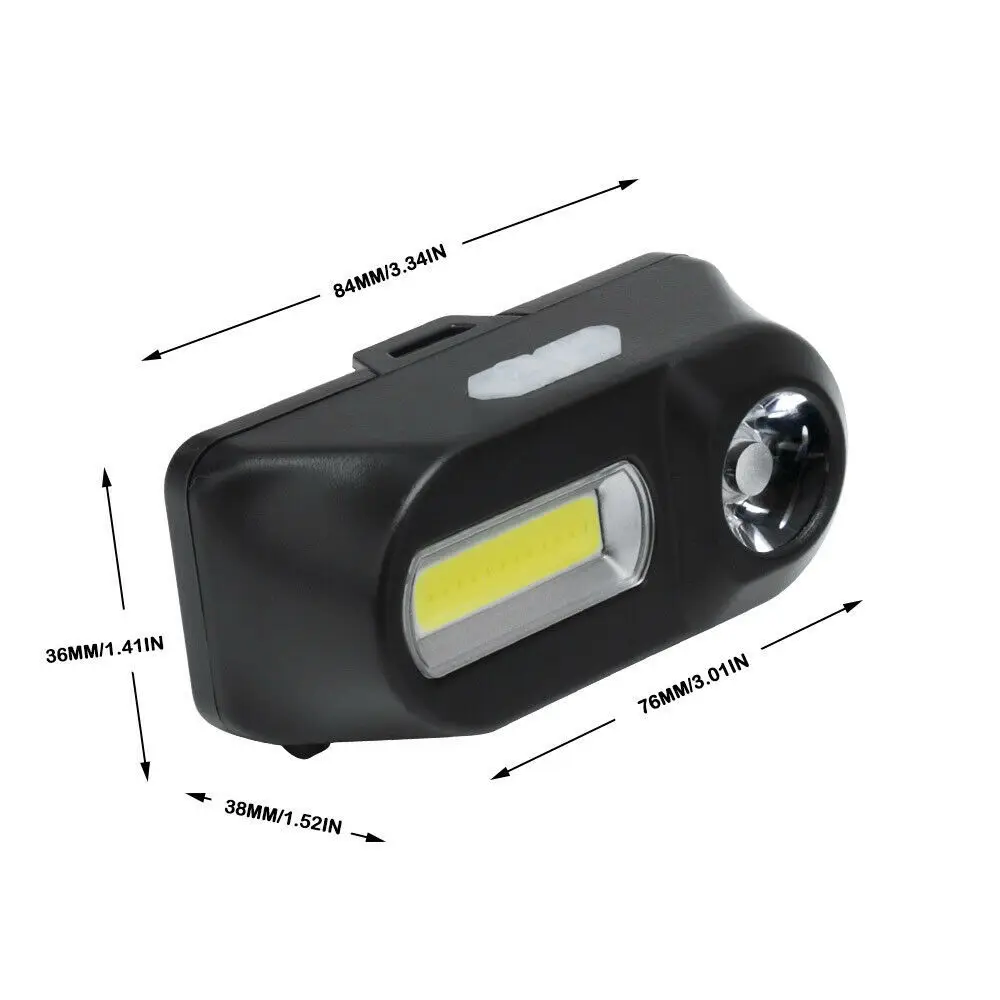 Налобный фонарь COB/светодиодный с 3 режимами освещения комфортный и идеально