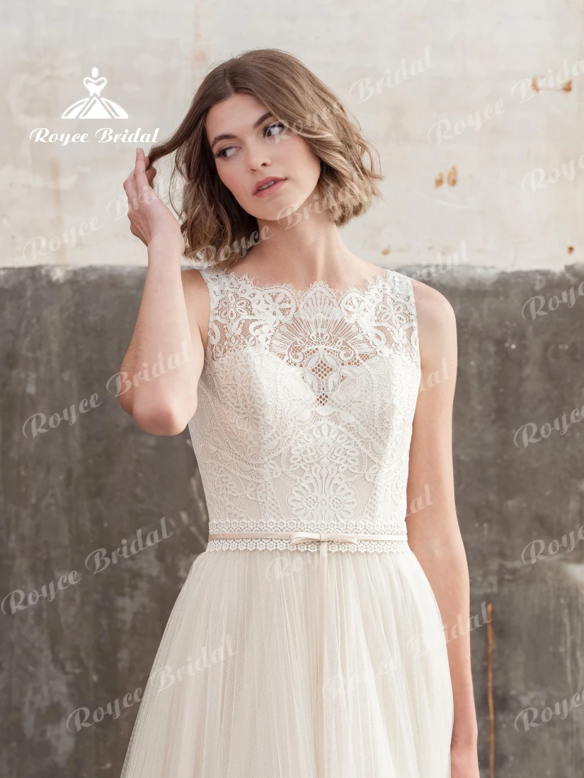Charming O-Neck Off the Shoulder Bow Sashes Lace A line Wedding Dresses 2022 Netting Bridal Gowns Sweep Button Floor-Length
Charming O-Neck Off the Shoulder Bow Sashes Lace A line Wedding Dresses 2022 Netting Bridal Gowns Sweep Button Floor-Length