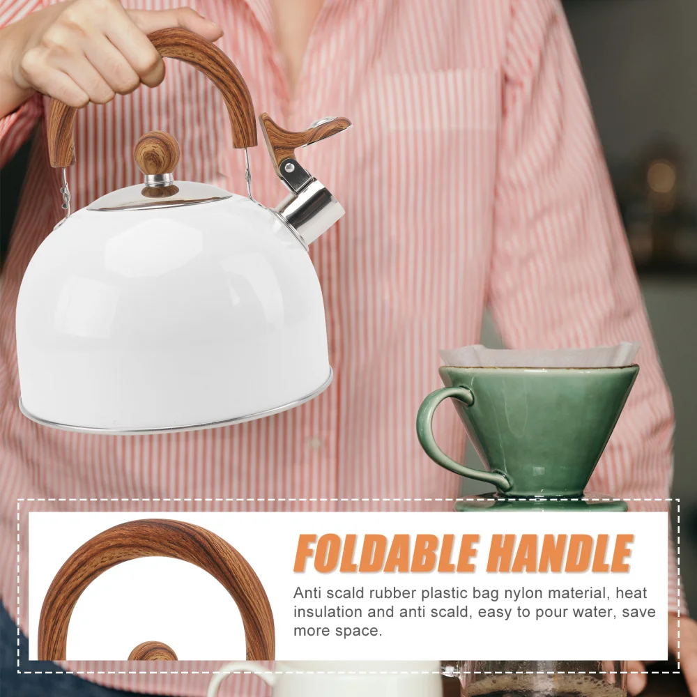 1pc Whistle Water Kettle Home Kitchen Teakettle Reliable Boiling Water Kettle
1pc Whistle Water Kettle Home Kitchen Teakettle Reliable Boiling Water Kettle