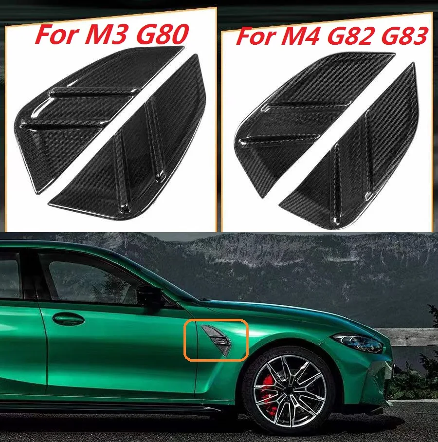 Dry Carbon Fiber Car Side Air Vent Fender Grill Intake Air Flow Trim Accessories Replacement For BMW M3 G80 M4 G82 G83
Dry Carbon Fiber Car Side Air Vent Fender Grill Intake Air Flow Trim Accessories Replacement For BMW M3 G80 M4 G82 G83