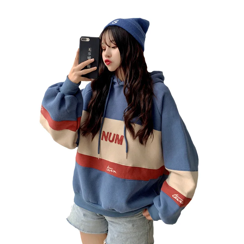 Casual Sweatshirs Women 2021 Spring Autumn New Fashion Korean Style Thick Loose Hooded Hoodies Harajuku Letter Print Pullovers
Casual Sweatshirs Women 2021 Spring Autumn New Fashion Korean Style Thick Loose Hooded Hoodies Harajuku Letter Print Pullovers