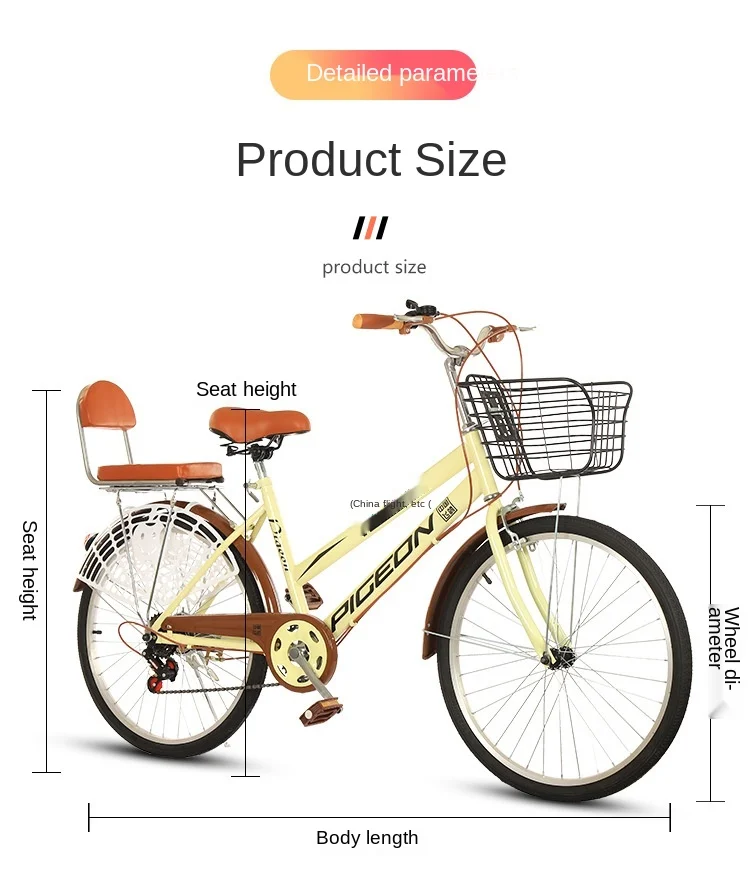 Bicycle Adult bicycle 22-24-26 inch Men's and women's commuter cycling regular stationary variable speed bicycle 
Bicycle Adult bicycle 22-24-26 inch Men's and women's commuter cycling regular stationary variable speed bicycle