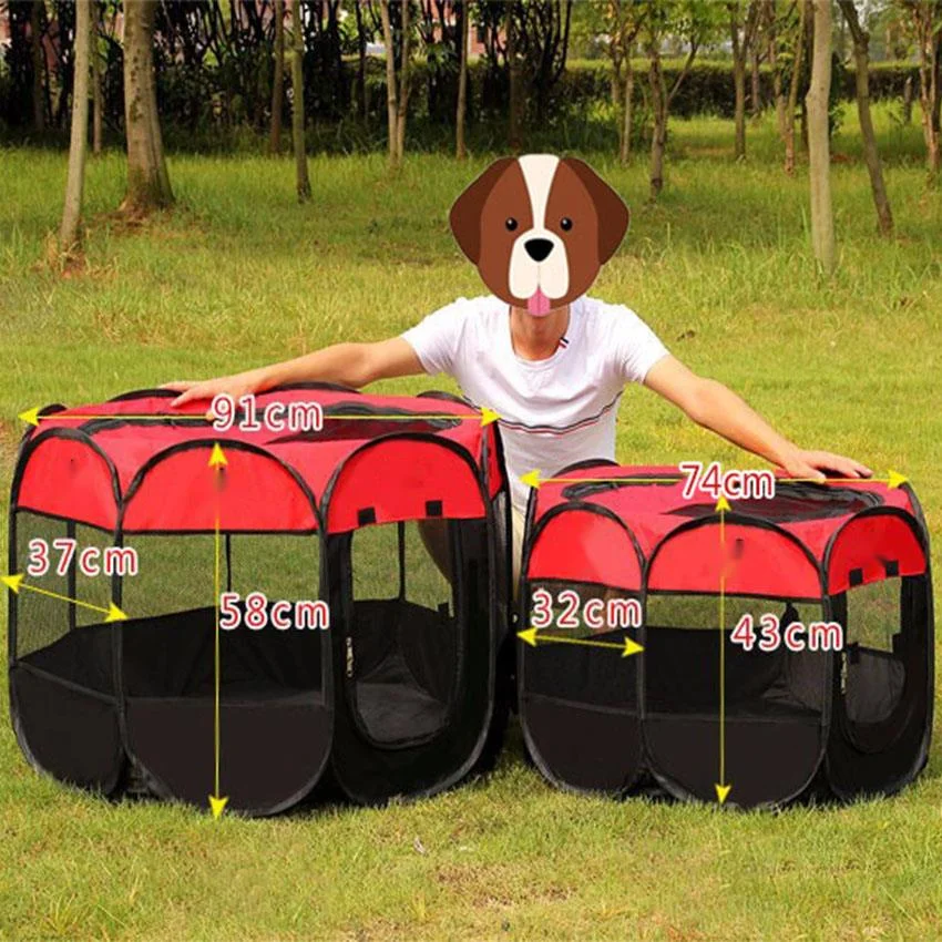Pet Cage Portable Pet Tent Folding Dog House Cage Cat Tent Playpen Puppy Kennel Easy Operation Octagonal Fence Large Dogs House
Pet Cage Portable Pet Tent Folding Dog House Cage Cat Tent Playpen Puppy Kennel Easy Operation Octagonal Fence Large Dogs House