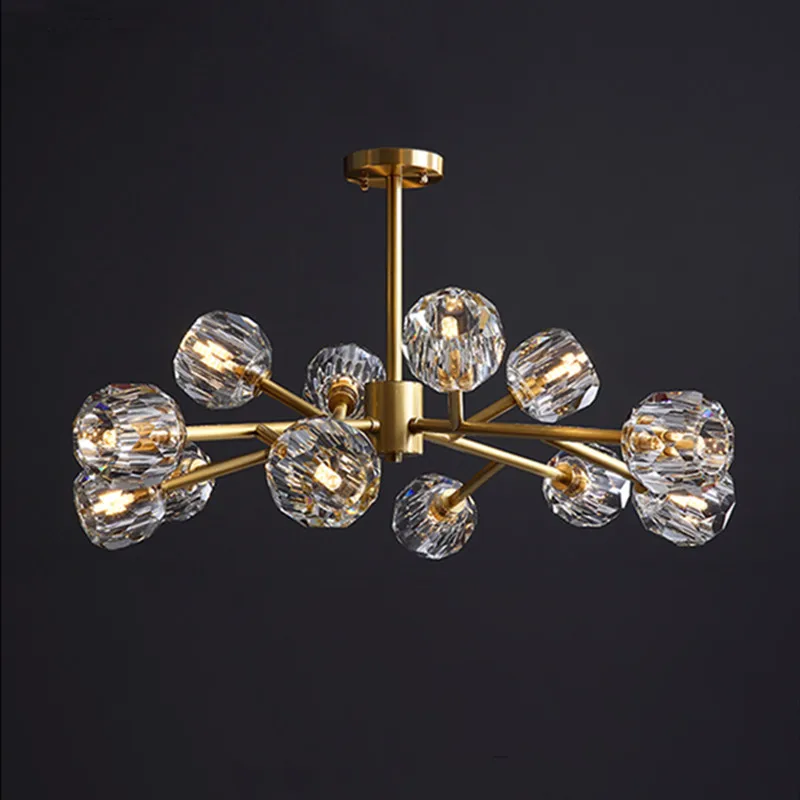Modern American Style Art Crystal Copper Chandelier Lighting Creative Restaurant Parlor Bar Decor Hanging Light Fixtures
Modern American Style Art Crystal Copper Chandelier Lighting Creative Restaurant Parlor Bar Decor Hanging Light Fixtures