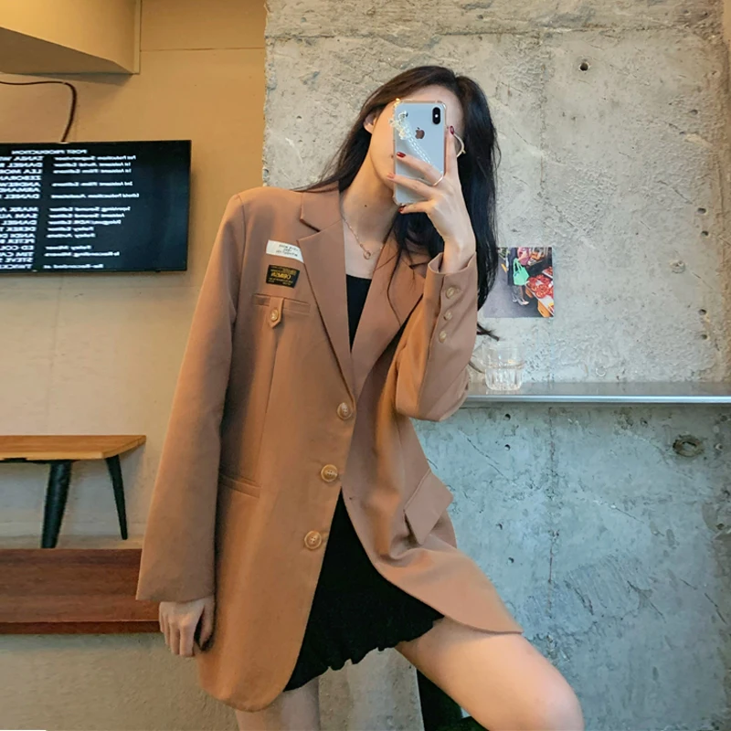 College Style Suit Jacket Women Korean Fashion Ladies Solid Casual Blazer Autumn Winter New Harajuku Style Ladies Long Suit Coat
College Style Suit Jacket Women Korean Fashion Ladies Solid Casual Blazer Autumn Winter New Harajuku Style Ladies Long Suit Coat