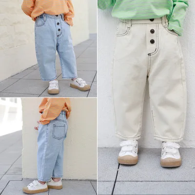 Children's Denim Pants 2020 Spring New Baby Boys and Girls Jeans Korean Kids Boys Loose Casual Cowboy Trousers Toddler Jeans
Children's Denim Pants 2020 Spring New Baby Boys and Girls Jeans Korean Kids Boys Loose Casual Cowboy Trousers Toddler Jeans