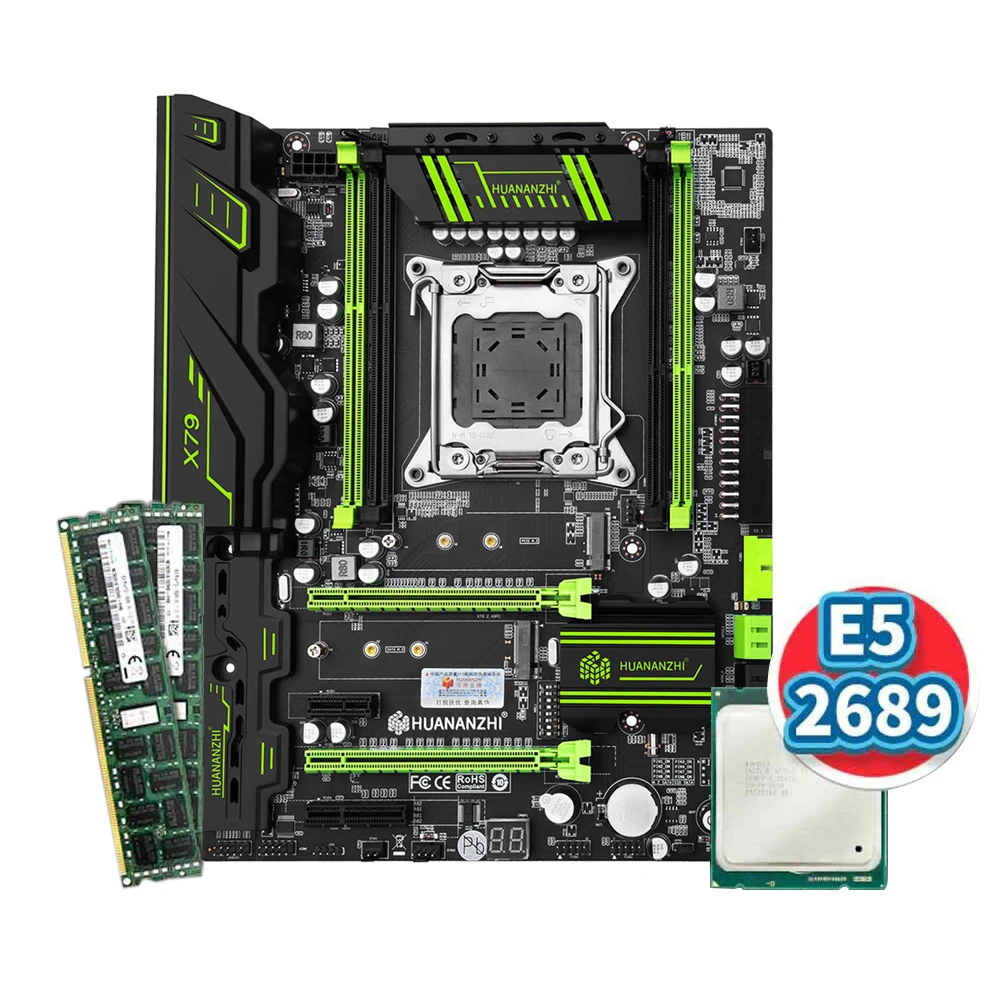 Материнская плата X79 GREEN 2,49 V3.1 с Intel E5 2689 с 2*8 ГБ DDR3 RECC память комбинированный комплект USB3.0 SATA3 NVME M.2 SSD
Материнская плата X79 GREEN 2,49 V3.1 с Intel E5 2689 с 2*8 ГБ DDR3 RECC память комбинированный комплект USB3.0 SATA3 NVME M.2 SSD