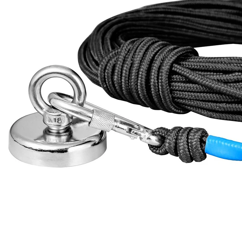 New Sale Fishing Magnet Rope 20 Meters, Heavy Rope with Safe Lock,Diameter 8Mm Nylon Rope Safe and Durable Black
New Sale Fishing Magnet Rope 20 Meters, Heavy Rope with Safe Lock,Diameter 8Mm Nylon Rope Safe and Durable Black