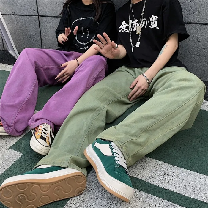 Women Pants Solid Harajuku Wide Leg Trousers Womens Leisure New Retro Ankle-length All-match Korean Style Ulzzang Daily Fashion
Women Pants Solid Harajuku Wide Leg Trousers Womens Leisure New Retro Ankle-length All-match Korean Style Ulzzang Daily Fashion
