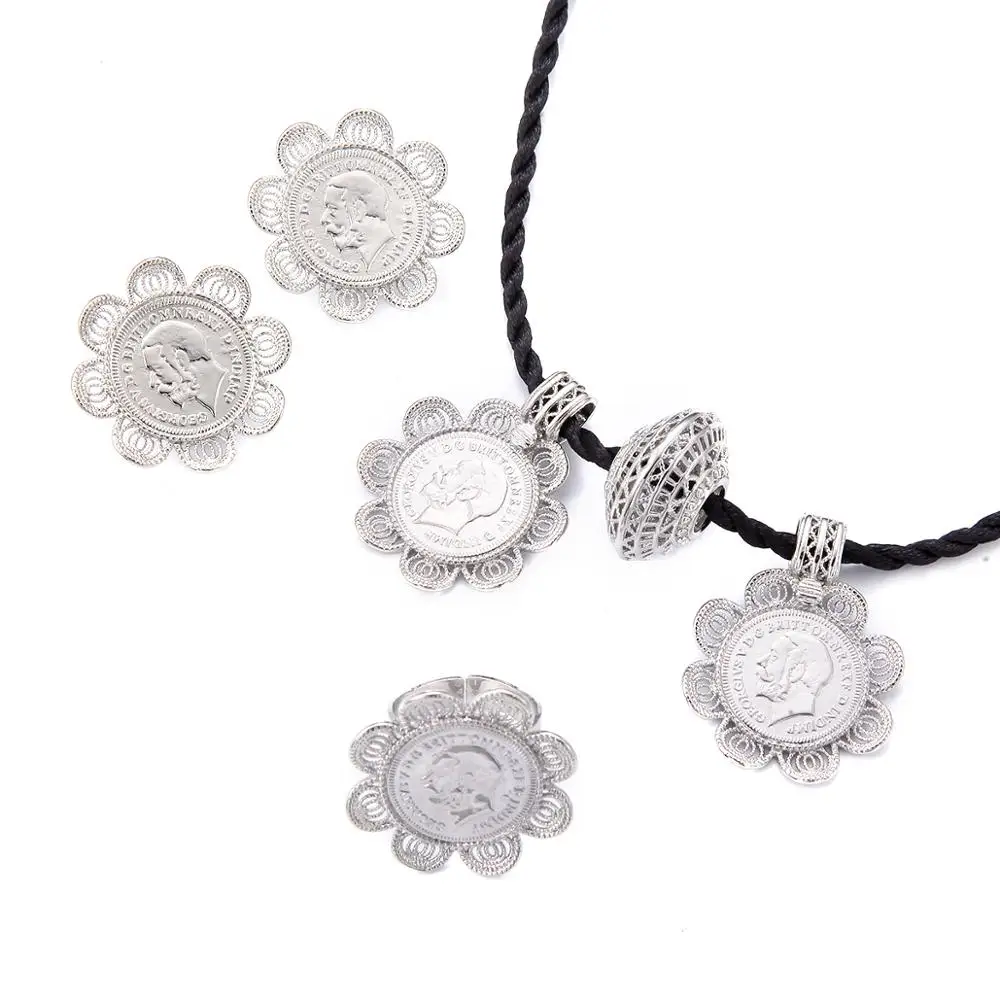 Ethiopian Silver Color Coin Jewelry African Eritrea Habesha Trendy Wedding Bride Jewelry
Ethiopian Silver Color Coin Jewelry African Eritrea Habesha Trendy Wedding Bride Jewelry