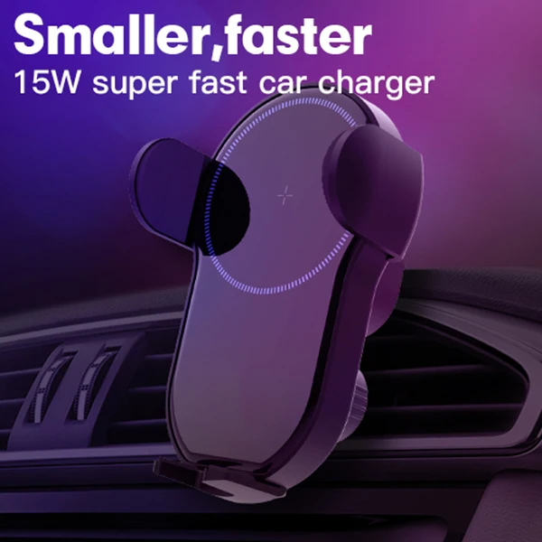 15W Car Wireless Charger Induction Mount Automatic Clamping Fast Charging Bracket Holder New Arrival 
15W Car Wireless Charger Induction Mount Automatic Clamping Fast Charging Bracket Holder New Arrival