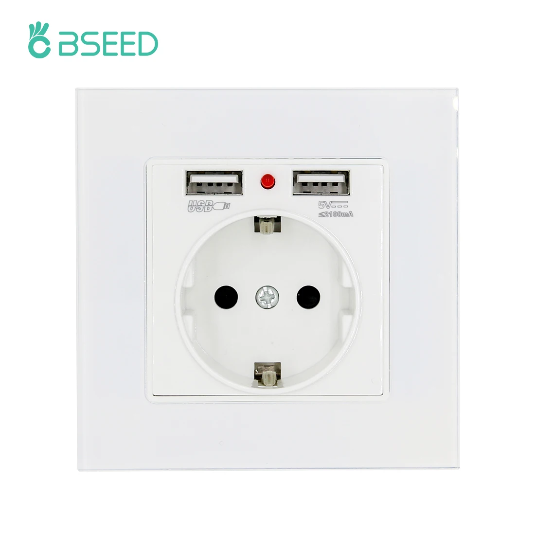 BSEED EU Power Socket 16A With Usb Charging Port For Home Dual Usb plug 5V 2A PC Usb Wall Socket Panel 86*86mm
BSEED EU Power Socket 16A With Usb Charging Port For Home Dual Usb plug 5V 2A PC Usb Wall Socket Panel 86*86mm