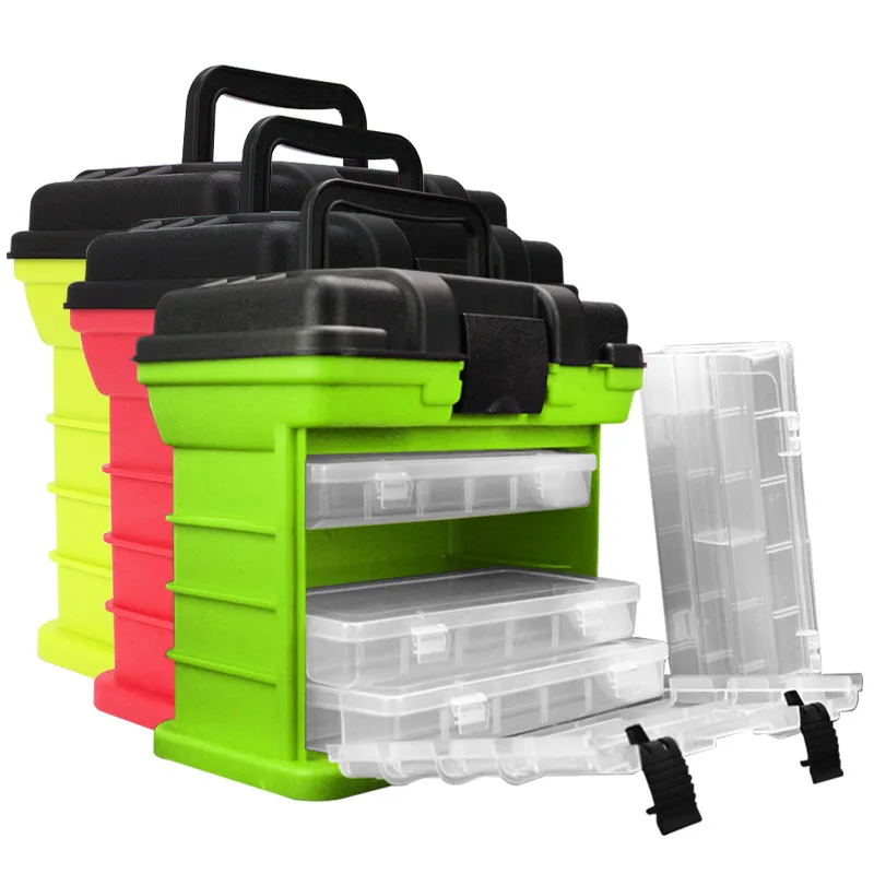 27X17X26cm Outdoor Toolbox 4 Layer Fishing Tackle Portable Tool Case Screw Hardware PP+ABS Storage Box with Locking Handle X592B
27X17X26cm Outdoor Toolbox 4 Layer Fishing Tackle Portable Tool Case Screw Hardware PP+ABS Storage Box with Locking Handle X592B