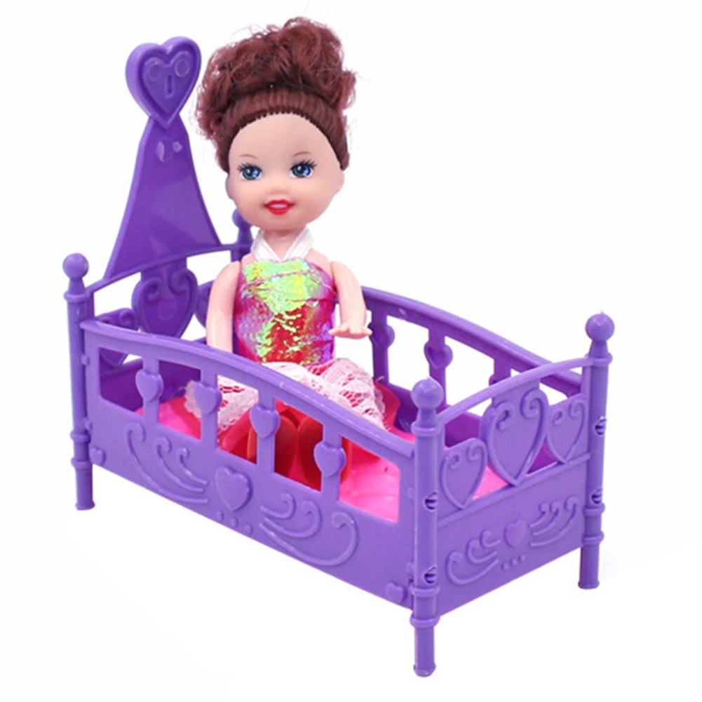 Миниатюрная игрушка для кровати качалка колыбель погремушка кукольного домика