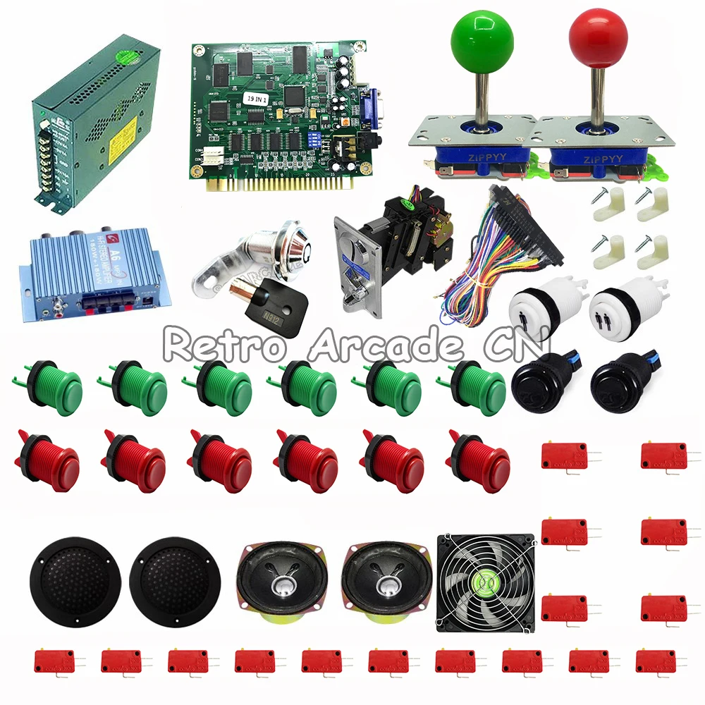 2 pcs diy complete arcade machine kits parts bundles with joystick video game jamma board 19 in 1 VGA CGA output
2 pcs diy complete arcade machine kits parts bundles with joystick video game jamma board 19 in 1 VGA CGA output